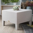 thumbnail image 2 of Strata Furniture Cielo Square All Weather Polypropylene End Table in White, 2 of 2
