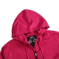 thumbnail image 5 of YUBIKWETE Solid Color Polyester Men's Coat Long Sleeves Windbreaker Waterproof Hoodie Jacket, 5 of 7