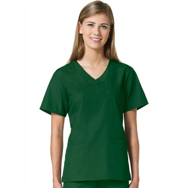 Clearance Core by Maevn Women's Sporty V-Neck Solid Scrub Top
