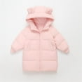 thumbnail image 2 of Coat for Boys 10-12 Soild Color Leather Jackets Lightweight Relaxed Fit Leisure Jacket with Pocket Pink,4-5 Years, 2 of 6