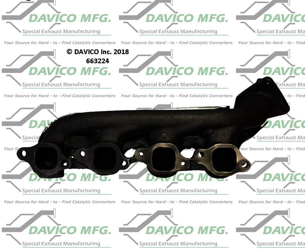 Davico Mfg 663224 Stand alone Exact-Fit exhaust manifold