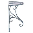 thumbnail image 3 of SAFAVIEH Annalise Outdoor Patio Semi-Circle Accent Table, Antique Blue, 3 of 11