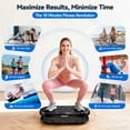 thumbnail image 6 of Anqdy Vibration Plate Exercise Machine for Home Fitness & Whole Body Workout, 350 Lbs Capacity with 2 Loops & Remote Control, 6 of 10