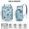 thumbnail image 3 of Backpack Cooler,Insulated Backpack Insulated Leak Proof Travel Cooler Bag Waterproof Lunch Picnic Beach Work Trip Thermal Bag Drink Beverage Beer Bag Cooler Marine Adorable Crab, 3 of 6