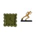 thumbnail image 1 of Reloj de pared cuadrado silencioso sin , estatua de resina, escultura de arte abstracto, figura para el hogar, la oficina, la sala de estar y el, 1 of 8