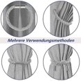 thumbnail image 5 of Pack of 4 Magnetic Curtain Tiebacks, Grey Tiebacks for Curtains with Magnet, Tiebacks for Curtains Holder, Curtain Holder, Curtain Holder, Decoration, 5 of 5