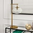 thumbnail image 5 of Henn&Hart 10" Brushed Brass Finish Metal/Glass Table Lamp, 5 of 5