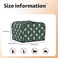 thumbnail image 5 of Honeii Cute Shiba Print 4 slice Toaster Cover, Two Slice Toaster Dust-proof Cover For Kitchen Small Appliance and Fingerprint Protection, 5 of 7