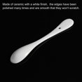 thumbnail image 5 of Uxcell Ceramic Spoons 5.1" White Spoon Stirring Spoons for Home Kitchen Restaurant 8 Pack, 5 of 6