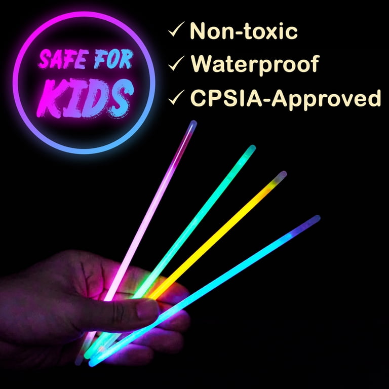 Joyfy Glow Sticks Bulk Pack, 100 Count 8 Inch photo 5