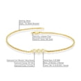 thumbnail image 3 of London Fine Jewelry 0.10 CTTW Natural Diamond Dainty Trio Bezel Bracelet for Women on 7" Extendable 14K Gold Bracelet (H Color, SI1-SI2 Clarity), 3 of 5