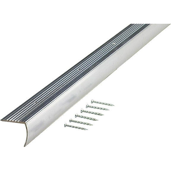 M-D Building Products Stair Edging Aluminum Floor Edging - 1-1/8" x 36" Silver