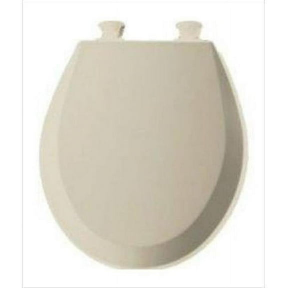14.375 in.W Lift-Off Round Closed Front Toilet Seat in Almond