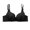 Black, variant on Turilly Bras Womens Solid Color Lace Breathable Wireless Bra No Rims Casual Everyday Wear Everyday Bras