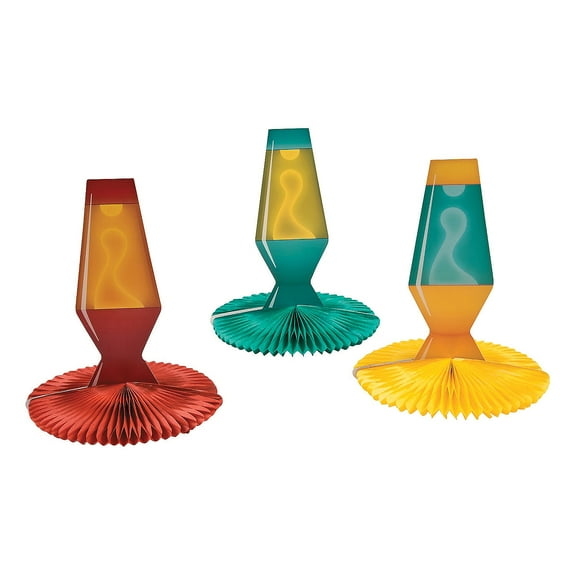70'S Party Centerpiece - Party Decor - 3 Pieces