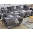 thumbnail image 1 of XINQIHANG Super Stretch Sectional Couch Covers, L-Shaped Sofa Covers Softness Furniture Slipcovers Non Slip Pets Dogs Furniture Protector (Color : Medium, Size : 4 Seater (92in-118in)), 1 of 6
