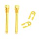 thumbnail image 2 of Paquete de 2 Tapones de Hidráulico para Ultraligeros TC4 Tornillos Fijos de Material de para Tapones de de Bici Oro DYNWAVEMX Pernos de la pastilla del freno de disco hidráulico, 2 of 8