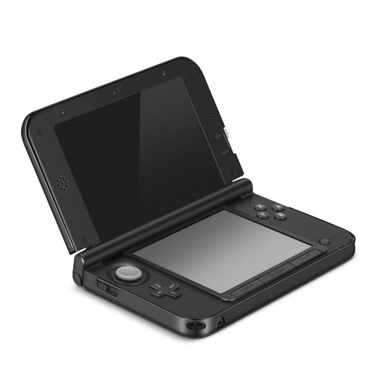 3DS XL LL Case (Black) - Full Body Protective Snap-on Hard Shell