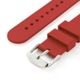 thumbnail image 5 of Archer Watch Straps - Silicone Quick Release Soft Rubber Replacement Watch Bands for Men and Women (Venetian Red, 19mm), 5 of 6