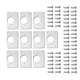 thumbnail image 5 of 10 Uds. Placa de ReparacióN de Bisagras para Armarios, Muebles, Cajones, Paneles de Puerta de Acero Inoxidable, Base de Mesa, Bisagra, Tablero de ReparacióN de Tazas, 5 of 10