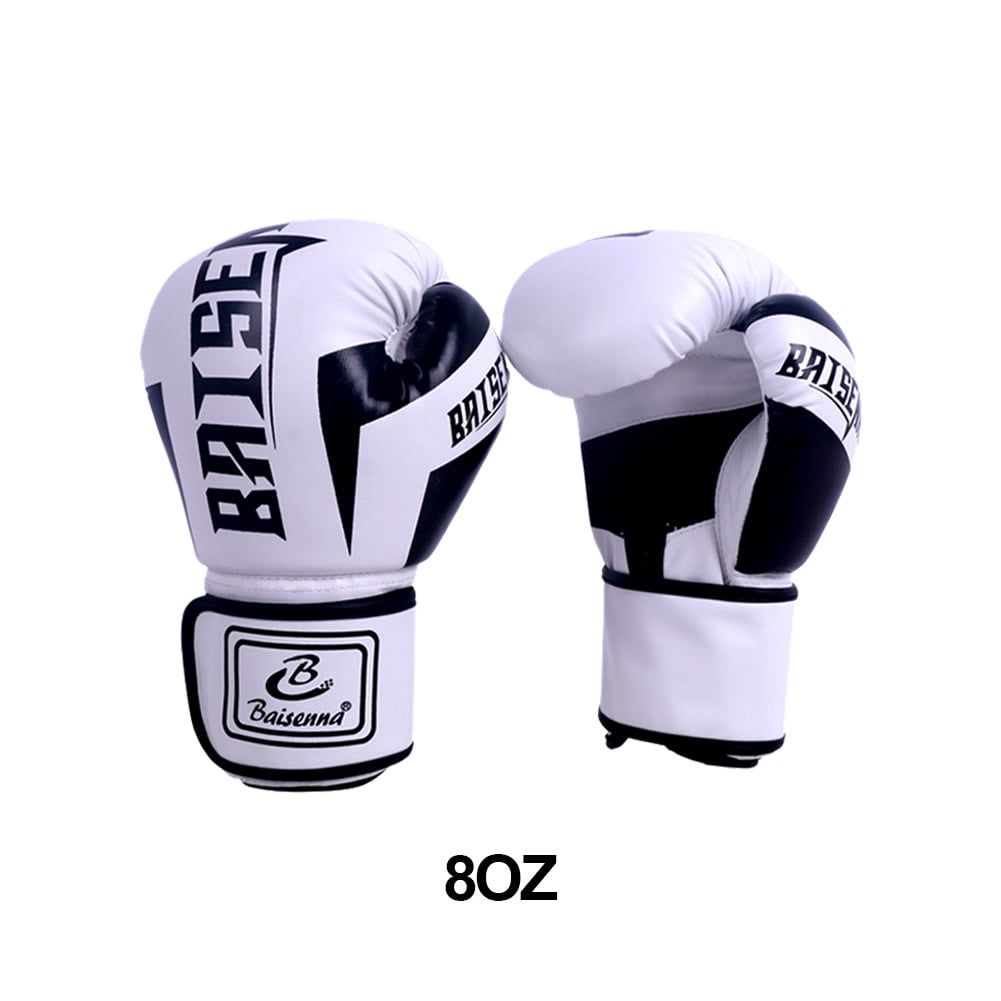 BLEEUS Pu Boxing Gloves Mitts Hand Protector For Sports Fitness Supplies (Children White)