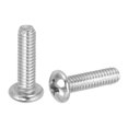 thumbnail image 1 of Uxcell Vis de Machine à Tête de Poêle, Vis Rondes en Acier Inoxydable 304 pour Armoire 50 8-32 x 5/8 Pouces, 1 of 7