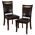 thumbnail image 3 of Home Elegance 2547S Maeve Side Chair in Dark Brown - Set of 2, 3 of 8