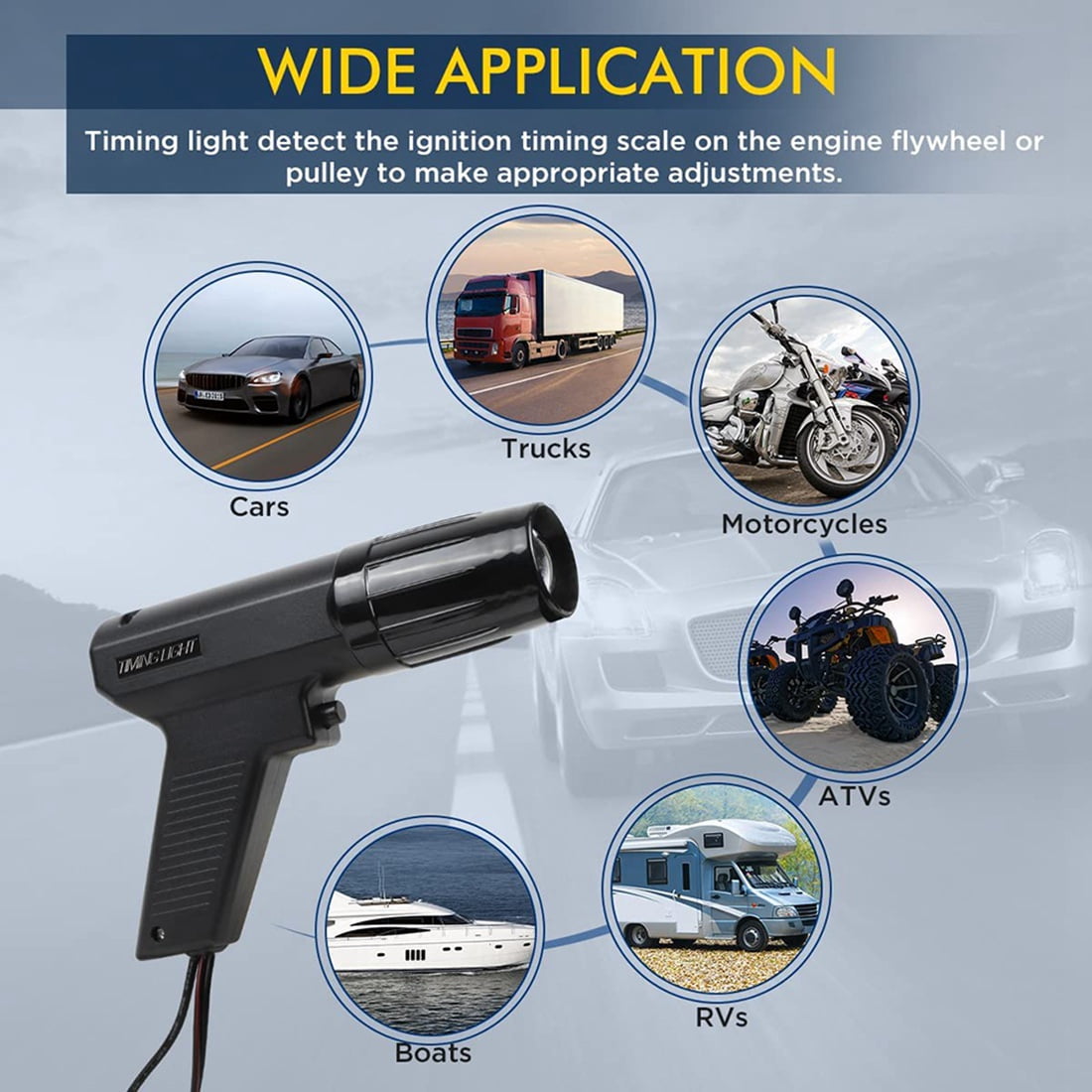 Timing Light 12V Ignition Timing Light Automotive Strong Flash Timing