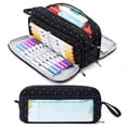 thumbnail image 1 of Pencil Case with 3 Compartments, Large Capacity Pencil Case, Pencil Pouch for School & Office, 1 of 8