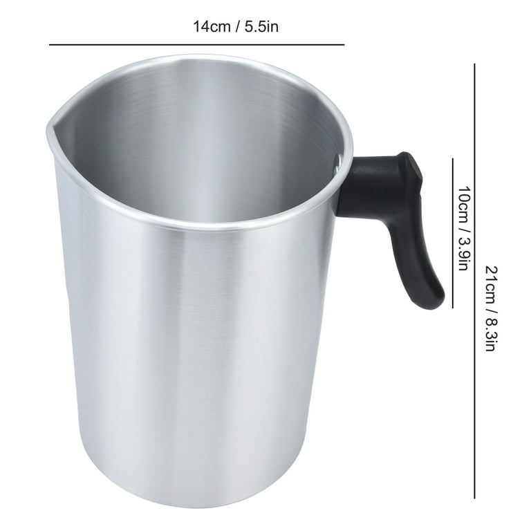 Candle Melting Pot, Candle Melting Cup Large Capacity Heat-Resisting  Anti-Scald Aluminum Construction For Chandlery For Home 