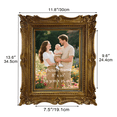 thumbnail image 3 of 8x10 Picture Frame, Vintage 8 by 10 Photo Frame for Tabletop Display, Gold, Single, 3 of 7