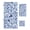 DodgerBlue, variant on Boho Purple Floral Towel Set of 3, Soft Microfiber Bath Towels, Hand Towel, Washcloths, Farmhouse Botanical Vintage Paisley Flower Quick-Dry Absorbent Towels for Bathroom Kitchen Hotel Beach Gym Spa
