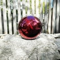 thumbnail image 5 of 10-Inch Royal Red Stainless Steel Gazing Ball – Vibrant Mirror Sphere for Home, Garden, Patio, Outdoor or Indoor Decor, 5 of 8
