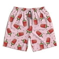 thumbnail image 5 of Goofa Watermelon Ice Cream Printed Mens Swim Trunks Summer Quick Dry Short Beach Swimwear Bathing Suits-Large, 5 of 9