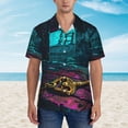 thumbnail image 2 of Fotbe Lost Golden Key Hawaiian Shirt for Men Unisex Summer Beach Casual Short Sleeve Cotton Linen Button Down Shirts-XX-Large, 2 of 5