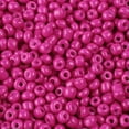 thumbnail image 2 of GKNET 400pcs Baking Paint Glass Beads Opaque Colours 4~5mm Lustered Loose Spacer Beads-Fuchsia, 2 of 6