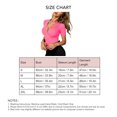 thumbnail image 3 of Camiseta de punto ajustada para mujer, Top elegante de manga corta con cuello en V para compras diarias en la oficina, color rosa XXL, 3 of 3