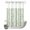 Green, variant on No Hook Shower Curtain, Sage Green Stripes Shower Curtains for Bathroom with See Through Top Window, Farmhouse Striped Abstract Art Waterproof & Washable Bath Curtain Long 72"x78"