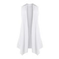 thumbnail image 5 of Women's Sleeveless Draped Open Front Cardigan Vest Asymmetric Hem Women Blouse Women Jacket Lightweight plus Size Jacket for Women, 5 of 8