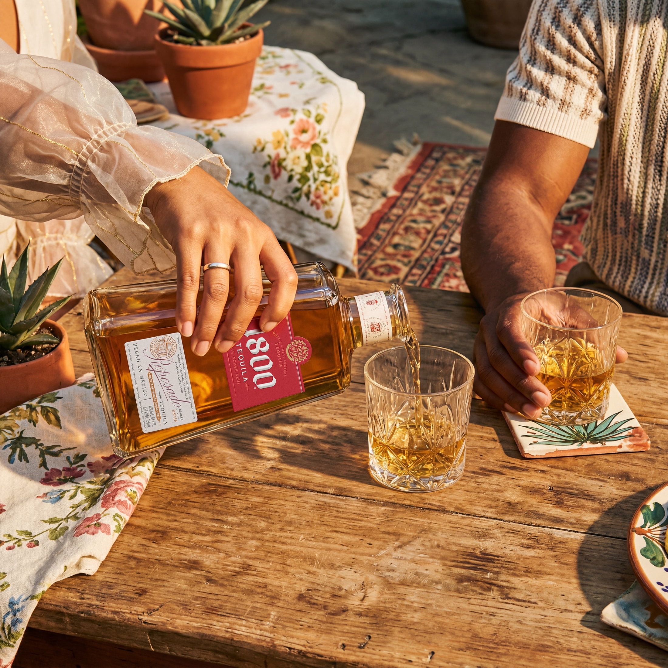 1800 Tequila Reposado, 750 ml Glass Bottle, 40% ABV - Walmart.com