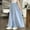 Light Blue, variant on HAOTAGS Wide Leg Pants for Girls, Solid Color Straight High - waisted Culottes Casual Pants Light Blue 8-9 Years