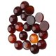 thumbnail image 4 of 20 Piezas Multicolor Cabujón de Piedras Sueltas Decoración Creativa de Espalda Plana Pequeña Joyería Exquisita 8mm rojo, 4 of 4