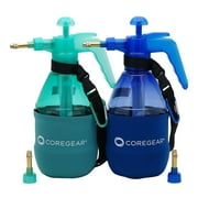 COREGEAR USA Misters 1.5 Liter Ultra Cool Combo Pack. Includes 2 Personal Handheld Water Misters, 2 Neoprene Sleeves, 2 Extra Nozzles, 2 Carrying Straps with Bag Clip
