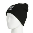thumbnail image 3 of Adidas Men's Unisex Wide Cuff Fold Beanie Knit Winter Hat (Black), 3 of 3