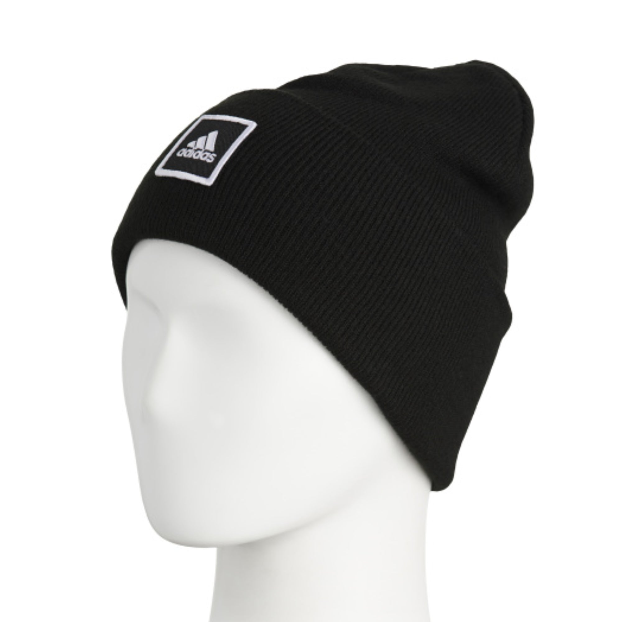 Adidas Men's Wide Cuff Fold Beanie Knit Winter Hat Black photo 3