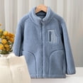thumbnail image 2 of Fozruso Boys Jackets Coats 7-8 Years,Boys Coats & Jackets Children's Cozy Thermal Windproof Jacket For Kids For Everyday Wear And Ideal For Ages 6 18 Warm Stand Collar Design Blue, 2 of 3