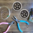 thumbnail image 4 of Luxshiny 2 Pcs Roues pour Déambulateur Roues avant en Caoutchouc Gris Grande Capacité de Charge, 4 of 6