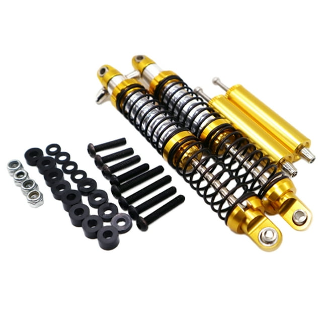fastboy 2pcs/set 102MM Metal Negative Pressure Shock Absorber For 1/10 Axial SCX10 Part Size And Stable Performance With CNC Golden 1Set