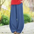 thumbnail image 2 of Kureaily Women's Low Crotch Pants Trousers Loose Large Size Spring And Summer Casual Wide Version Women Lightweight Pants, 2 of 4