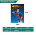 thumbnail image 3 of Superman-bandera de jardín temática. Regalo perfecto para fans, amigos y familiares, ideal para actividades al aire libre y decoración de fiestas.28CM*45CM, 3 of 5